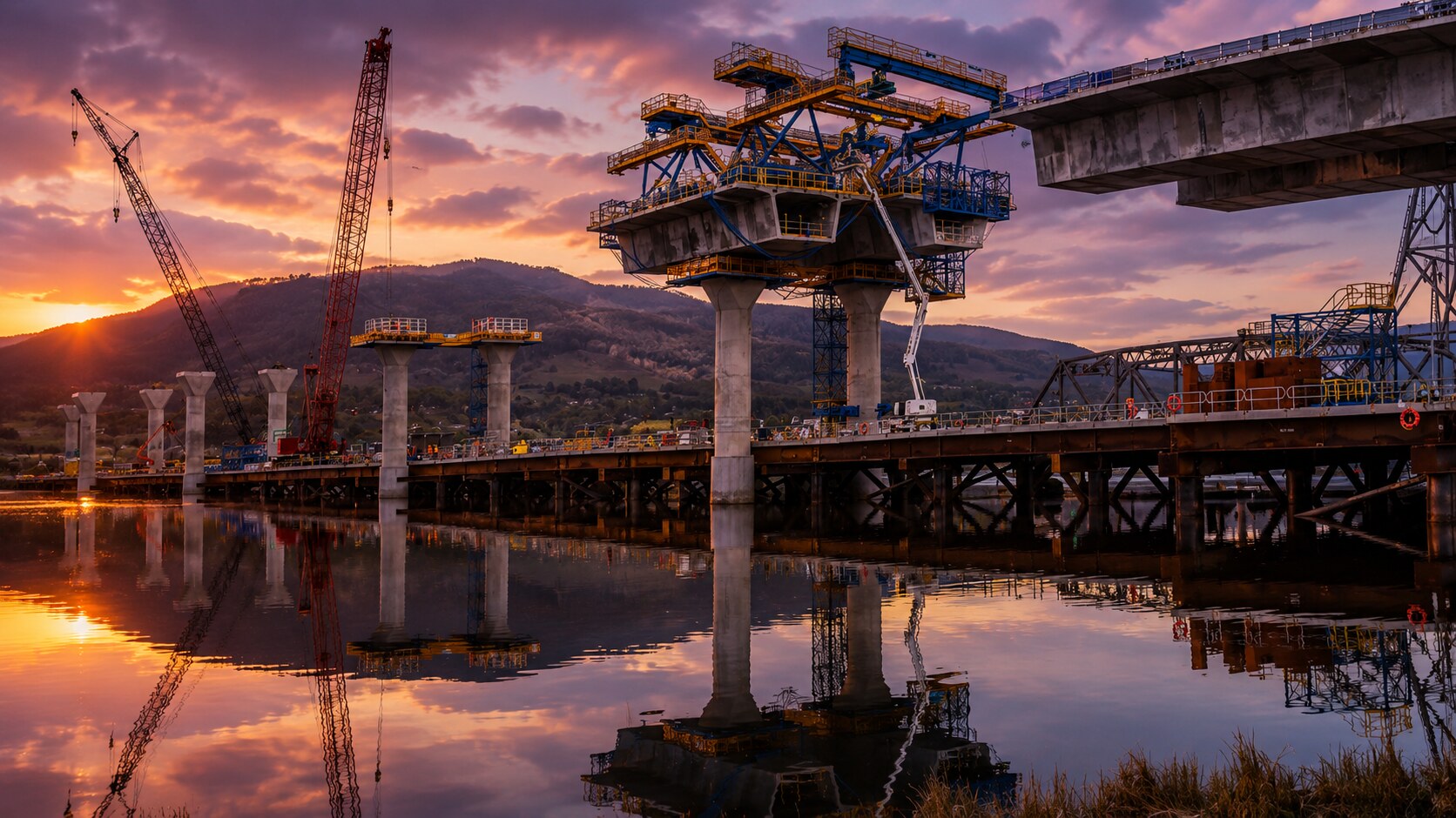 New Bridgewater Bridge under construction