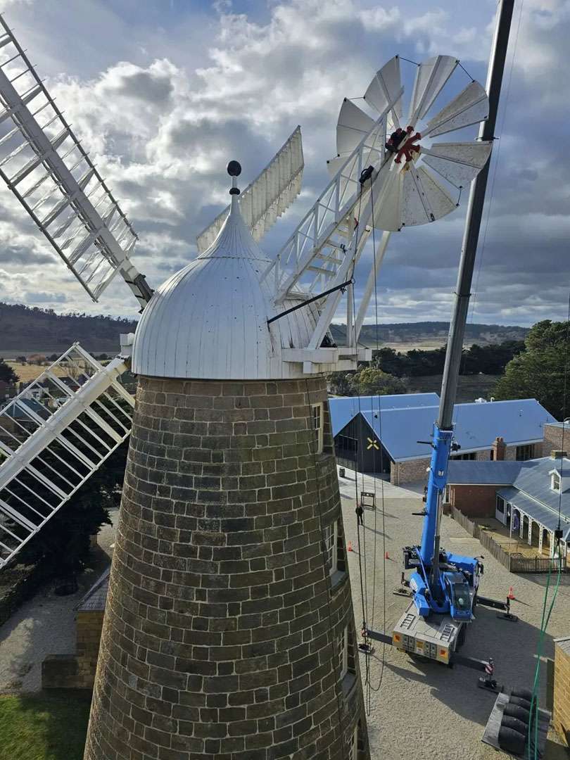 Callington Mill restoration and steelwork in Oatlands Tasmania